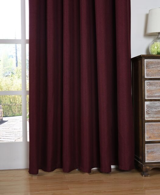 Franklin Burgundy - Thermal Selflined Curtains