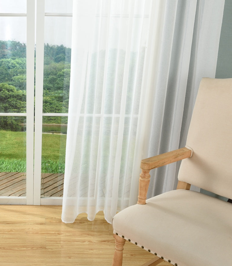 Gloria White - Readymade Sheer Curtains