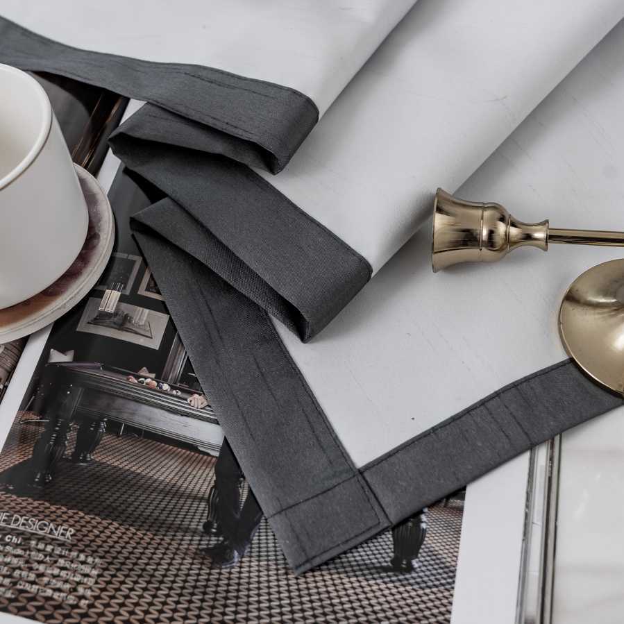 Peace Charcoal - Thermal Backed Curtains